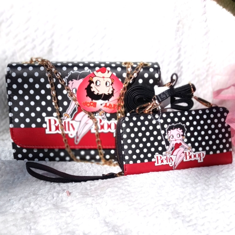 Betty Boop crossbody and matching wallet
